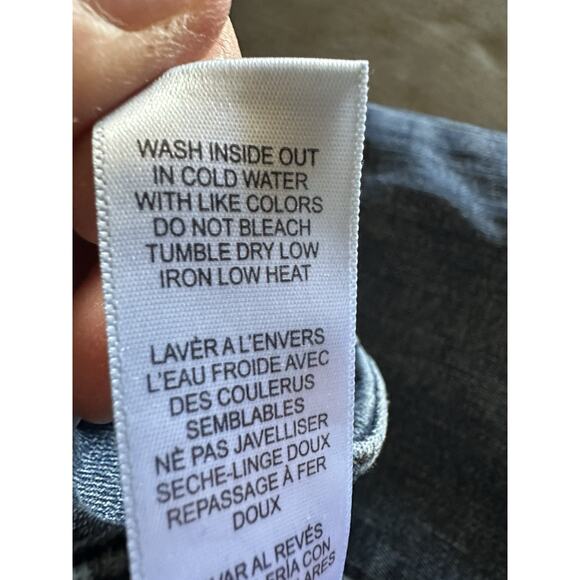 Good American Good Legs Mid Rise Skinny Jeans Sz 6/28 Medium Wash Light Distress - Picture 10 of 11